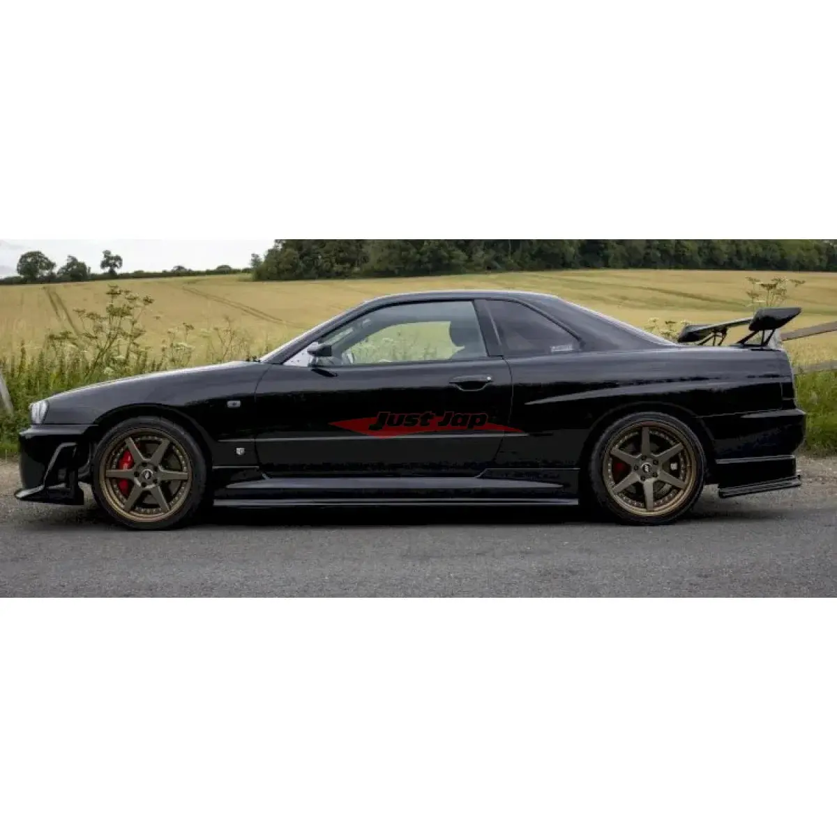 Jsai Aero Side Skirts - Nissan R34 Gtt 2 Door Coupe Type R Style 1