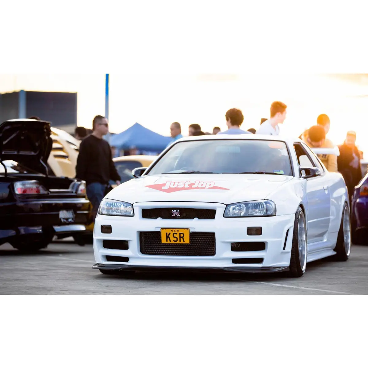 Jsai Aero Top Secret Style Front Diffuser Fits Nissan Bnr34 Gt-R 1