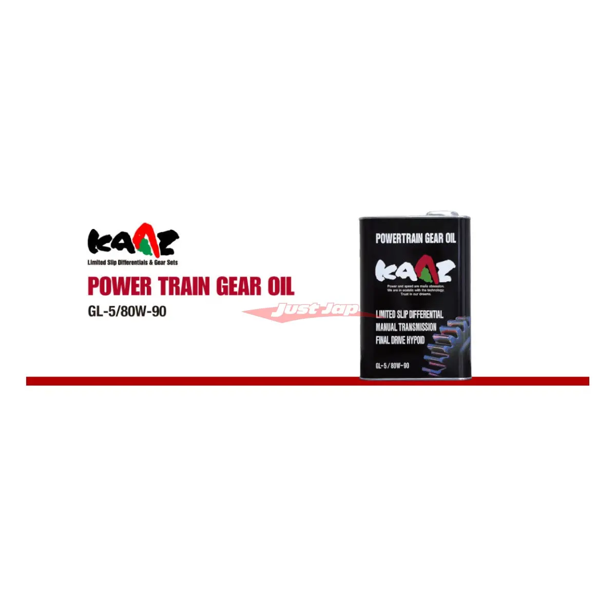 Kaaz Power Train Gear Oil Gl-5 / 80W-90 2L Can 1