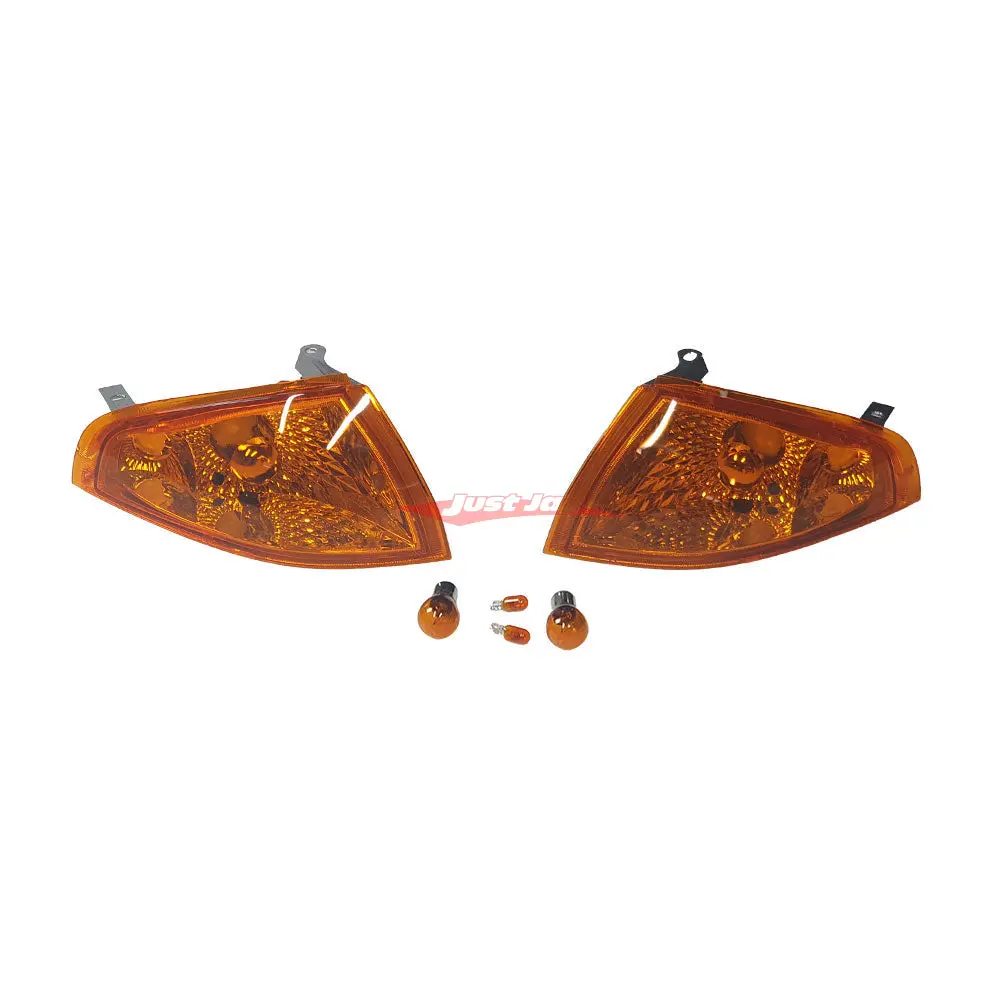 Mbro Japan Amber Front Corner Indicator Lights Fits Nissan Skyline R32 Gts/T 1
