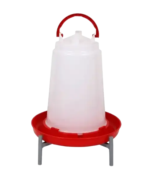 Meenakshi 4 Ltr Poultry Drinker With Handle – Hygienic, Easy To Carry Feeder For 60 Chicks 1