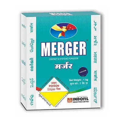 Merger Fungicide By Indofil (Tricyclazole 18 % + Mancozeb 62 % Wp) For Paddy & Chilli 1
