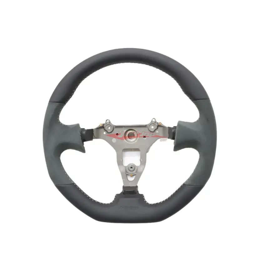 Mines Leather Steering Wheel (D Type Grey Stitching) Fits Nissan R34 Skyline Gtr, S15 Silvia & 200Sx 1