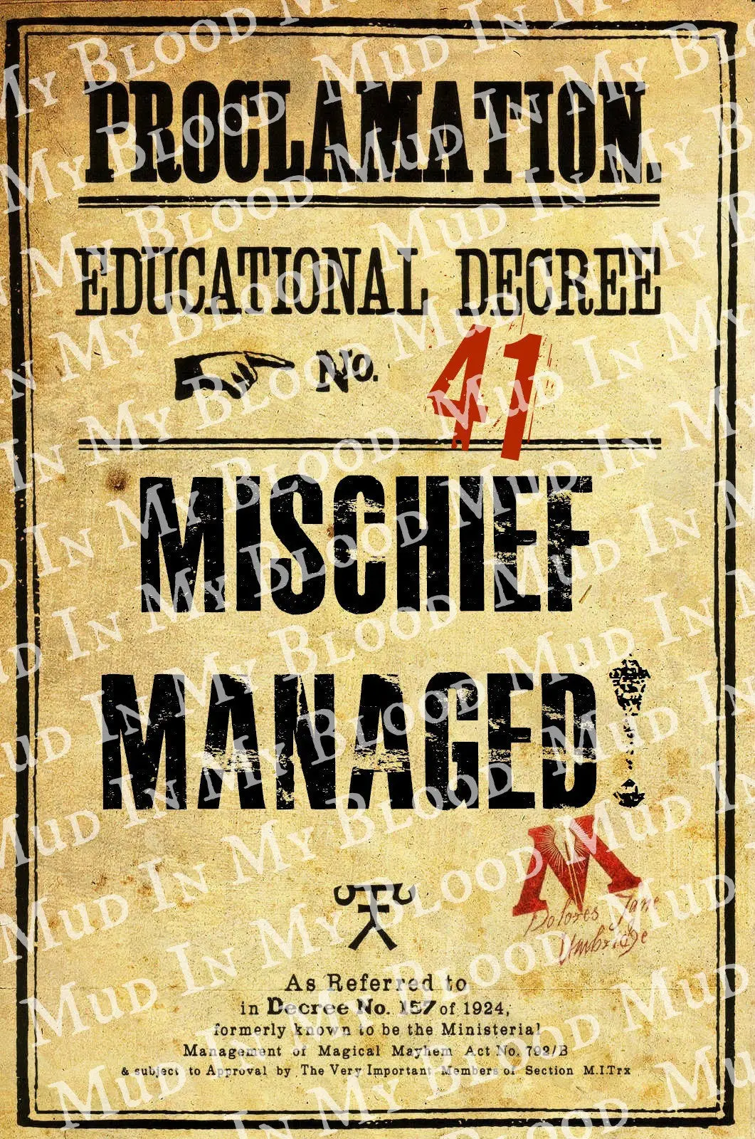 Mischief  Decree Poster 1