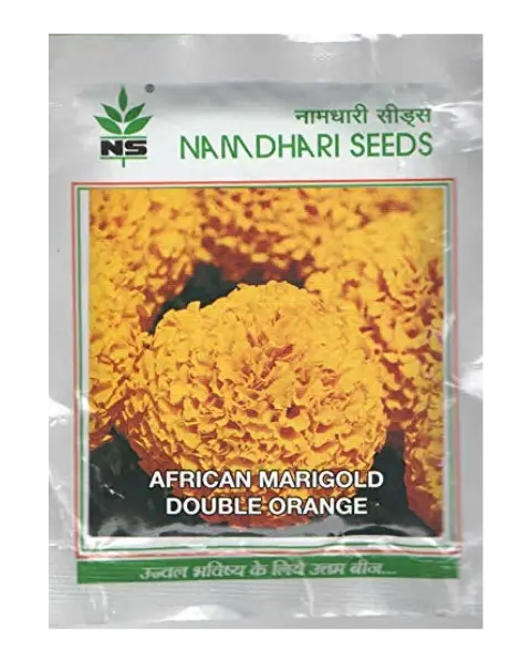 Ns Double Orange African Marigold Seeds  – High Yield African Variety 1