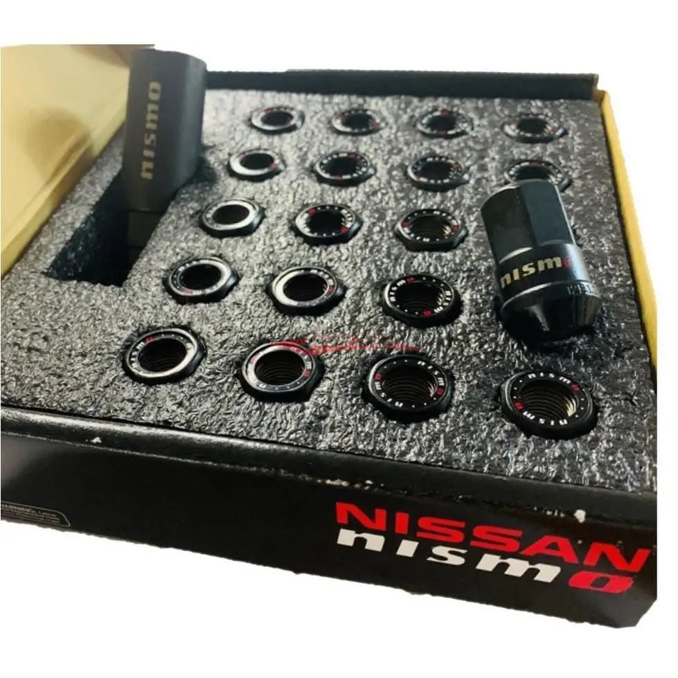Nismo Forged Steel Hex Wheel Nut Set (Open Ended) - M12x 1.25 Length 38Mm 1