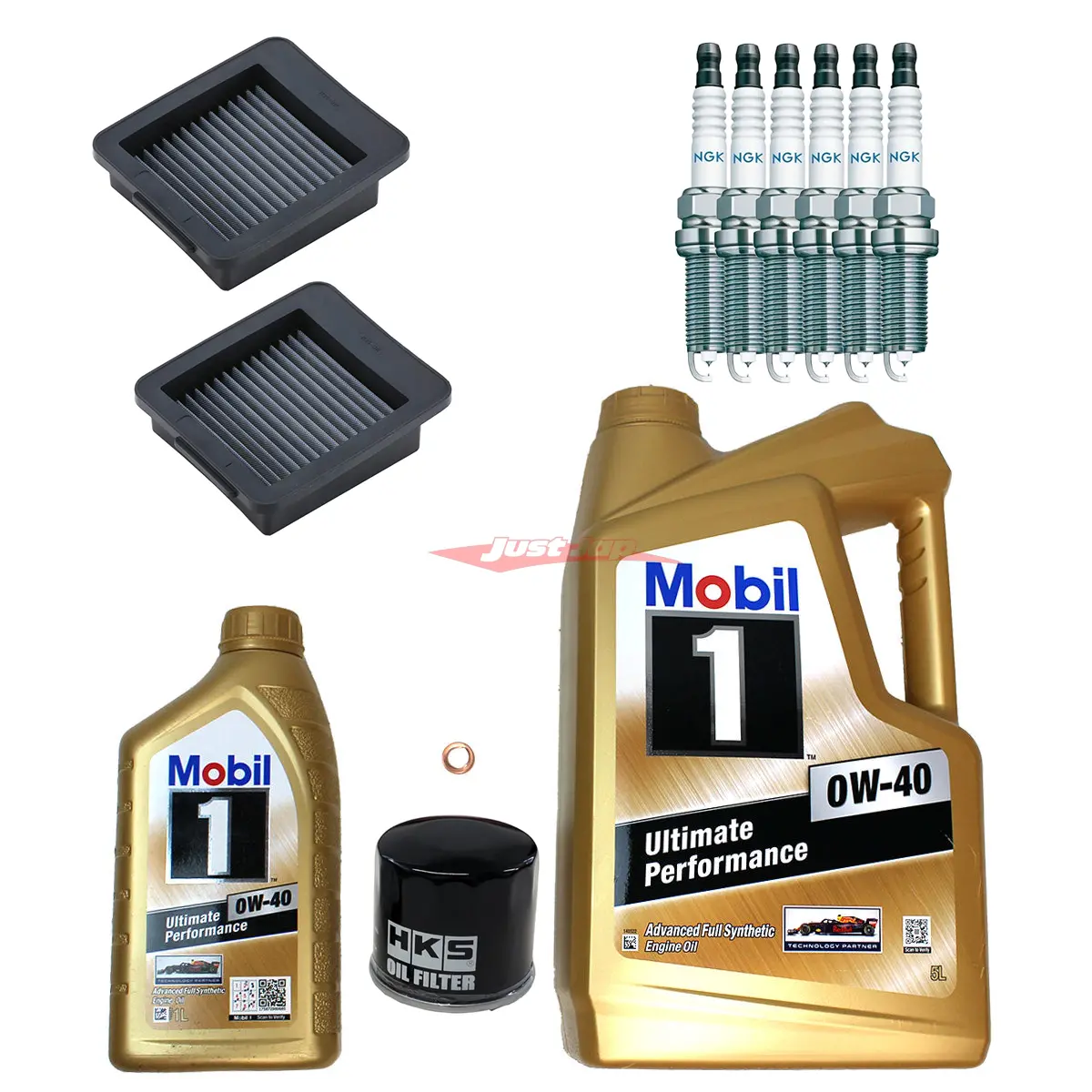 Nissan R35 Gtr Complete Service Kit (Mobil 1 , Ngk, Hks Racing & Blitz Filters) 1