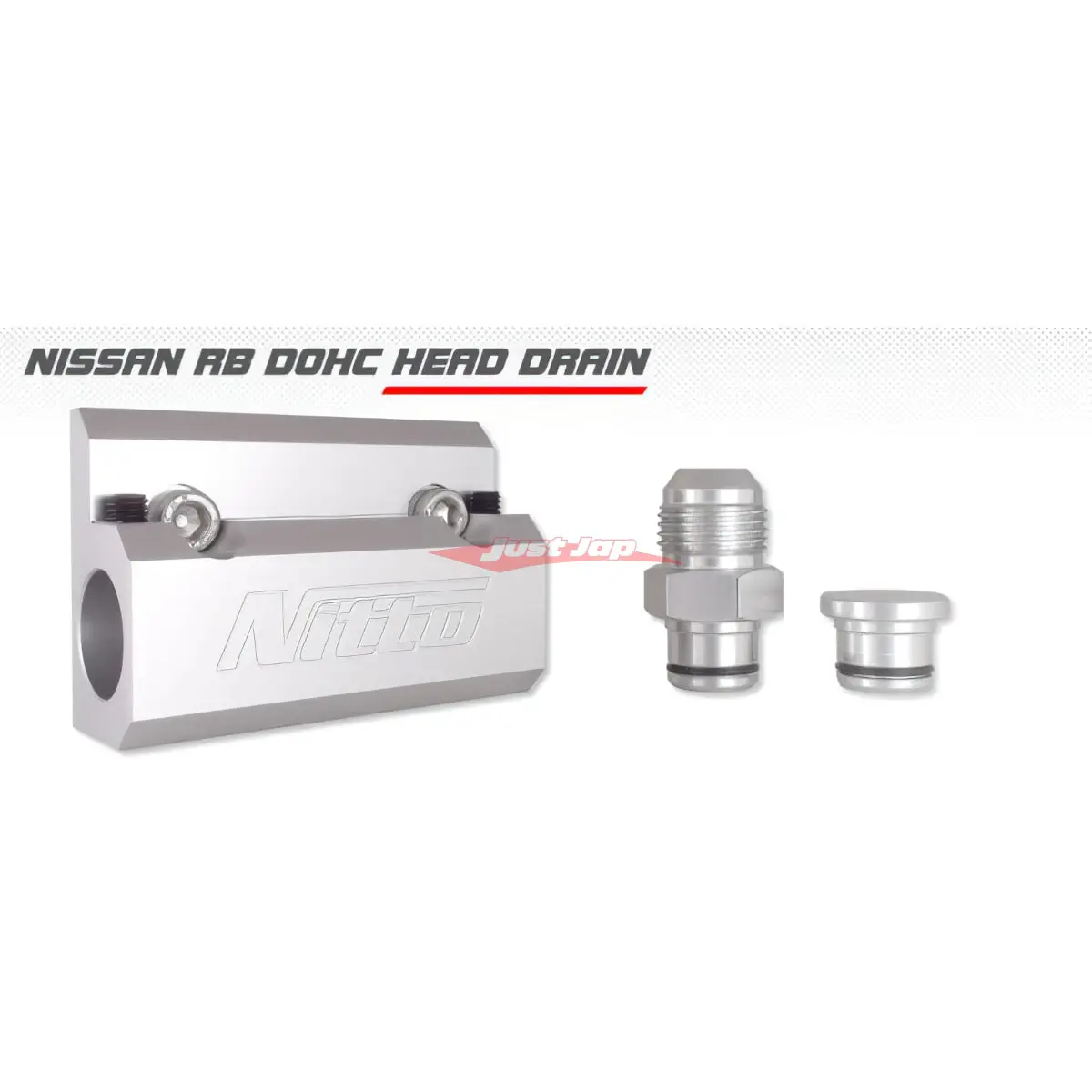 Nitto Rb Dohc Cylinder Head Drain -10 An Fitting (Silver) 1