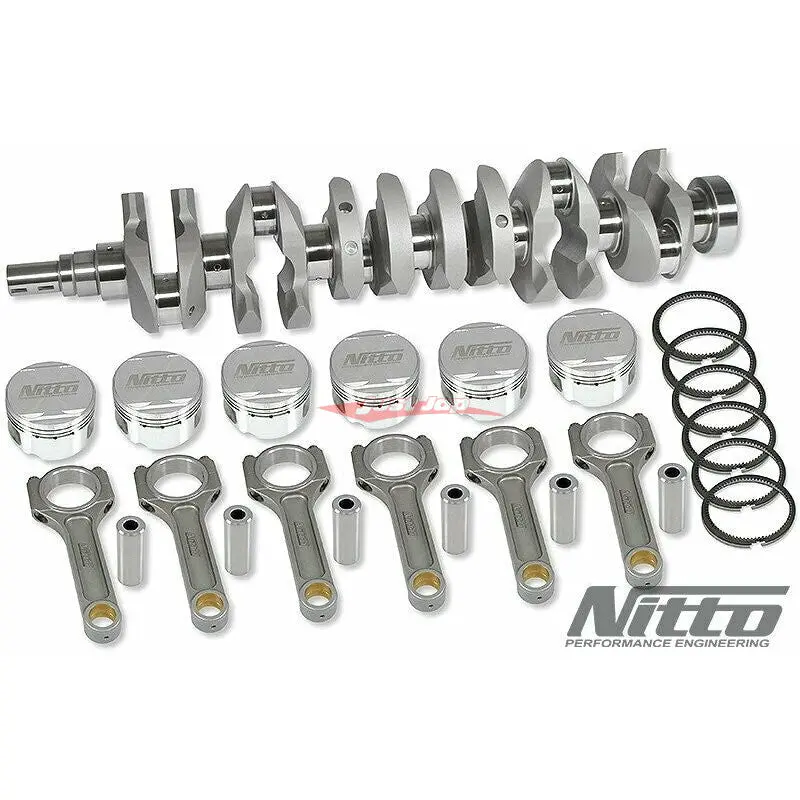 Nitto Rb30 Dohc *Wide Jnl* 3.2L Stroker Kit (V2 I-Beam Rods / 86.5Mm Bore) - 4340 1