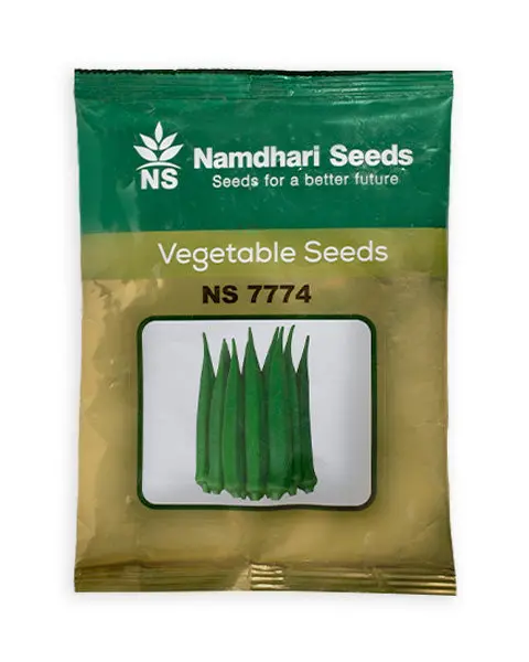 Ns 7774 F1 Bhendi - Medium Height, Dark Green, High Yield Okra 1