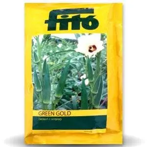Green Gold Bhindi (Okra) Seeds ( ग्रीन गोल्ड भिंडी ) 1