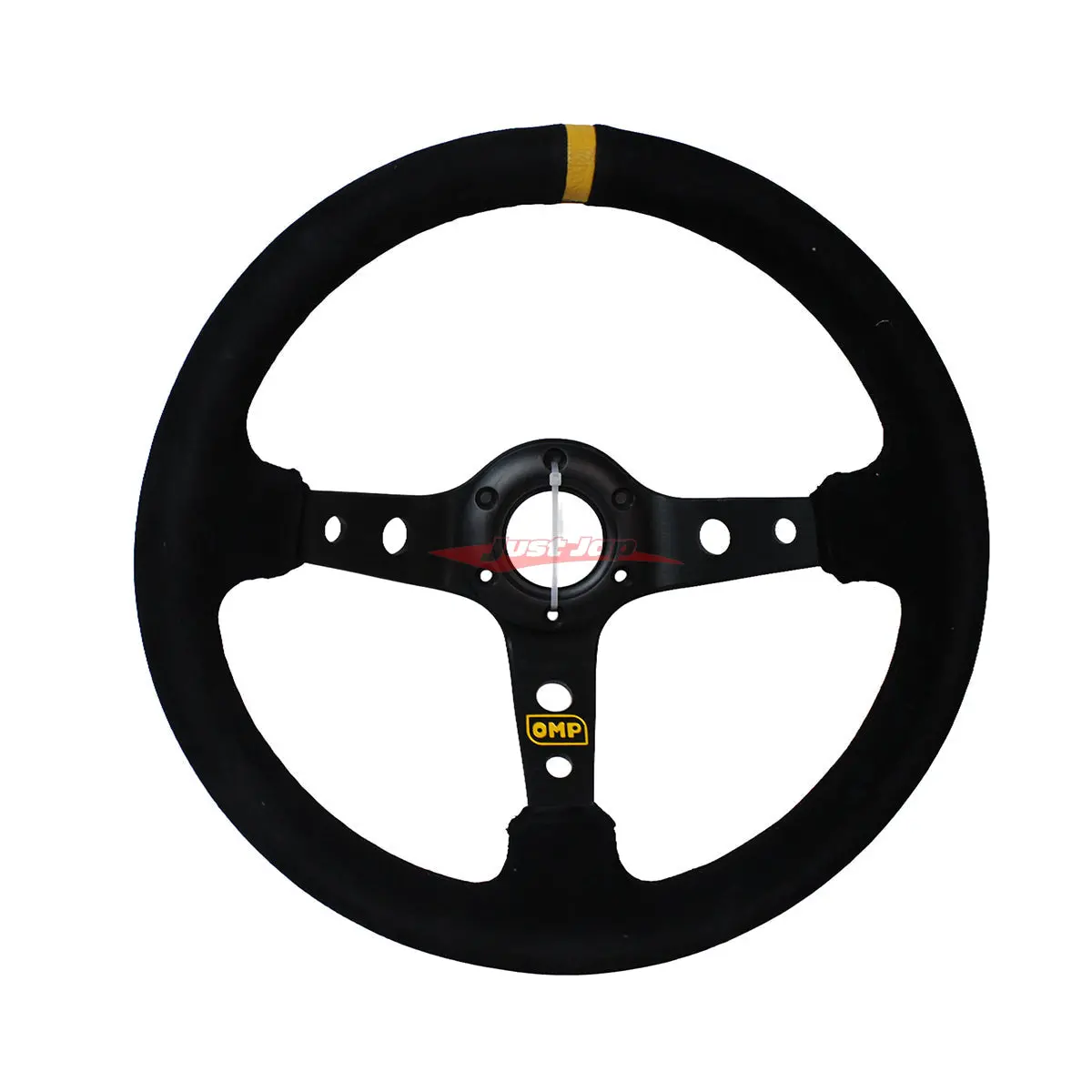 Omp Style 90Mm Deep Dish Steering Wheel - 350Mm (Suede - Black Stitching) 1