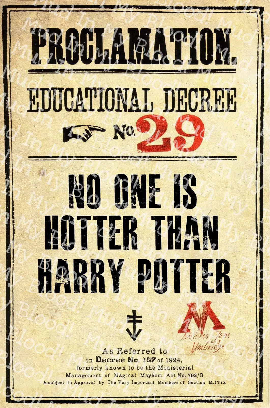 No One Is Hotter Decree Poster 1