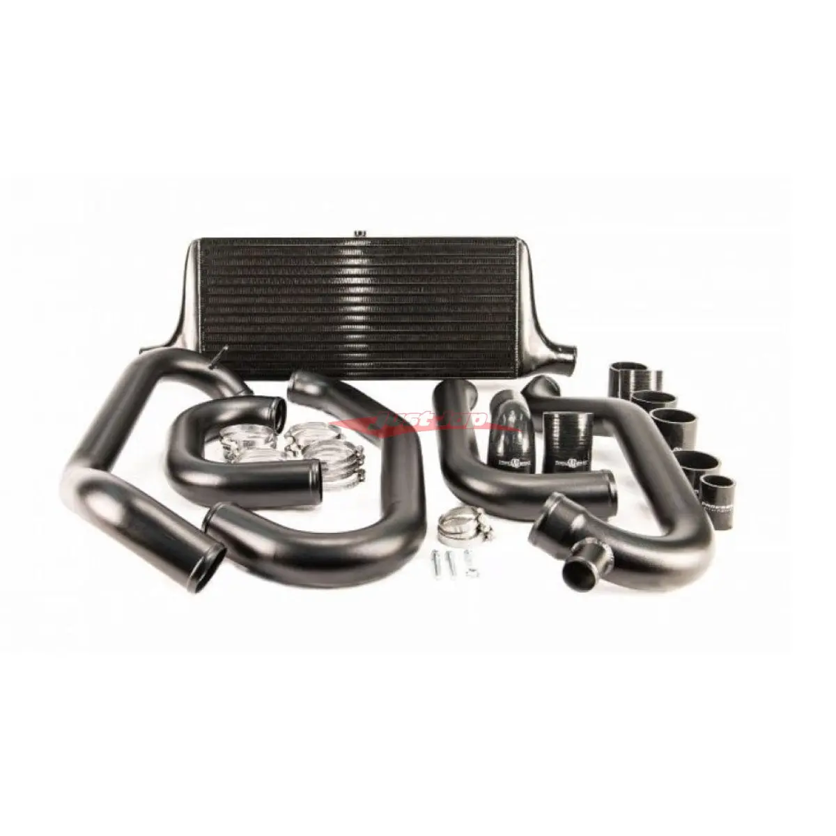 Process West Front Mount Intercooler Kit (Black) Fits Subaru 97-00 Gc8 Wrx/Sti 1