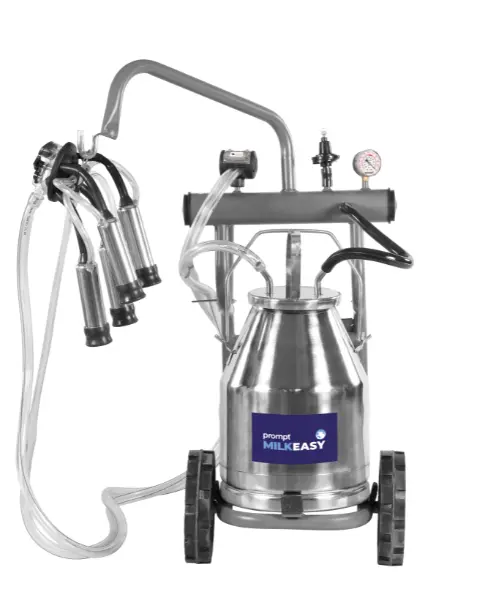 Prompt Single Bucket Single Cluster Trolley Type Milking Machine 1