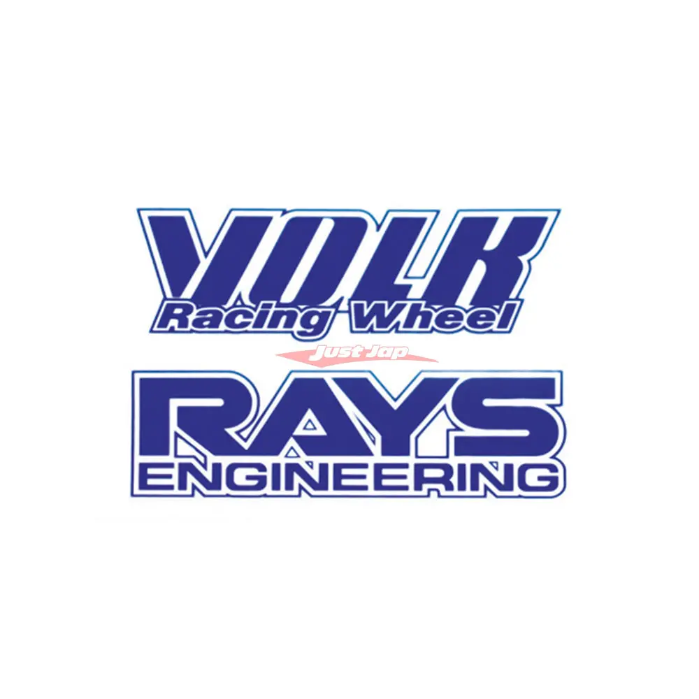 Rays Volk Racing Wheel Disk Repair Decal Sticker Set (Blue) - Bronze Te37 1