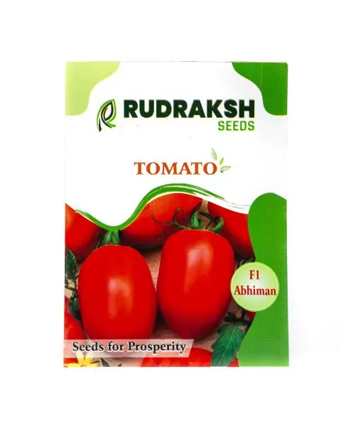Rudraksh Abhiman Tomato Seeds - Oblong Fruit, Disease Resistant 1