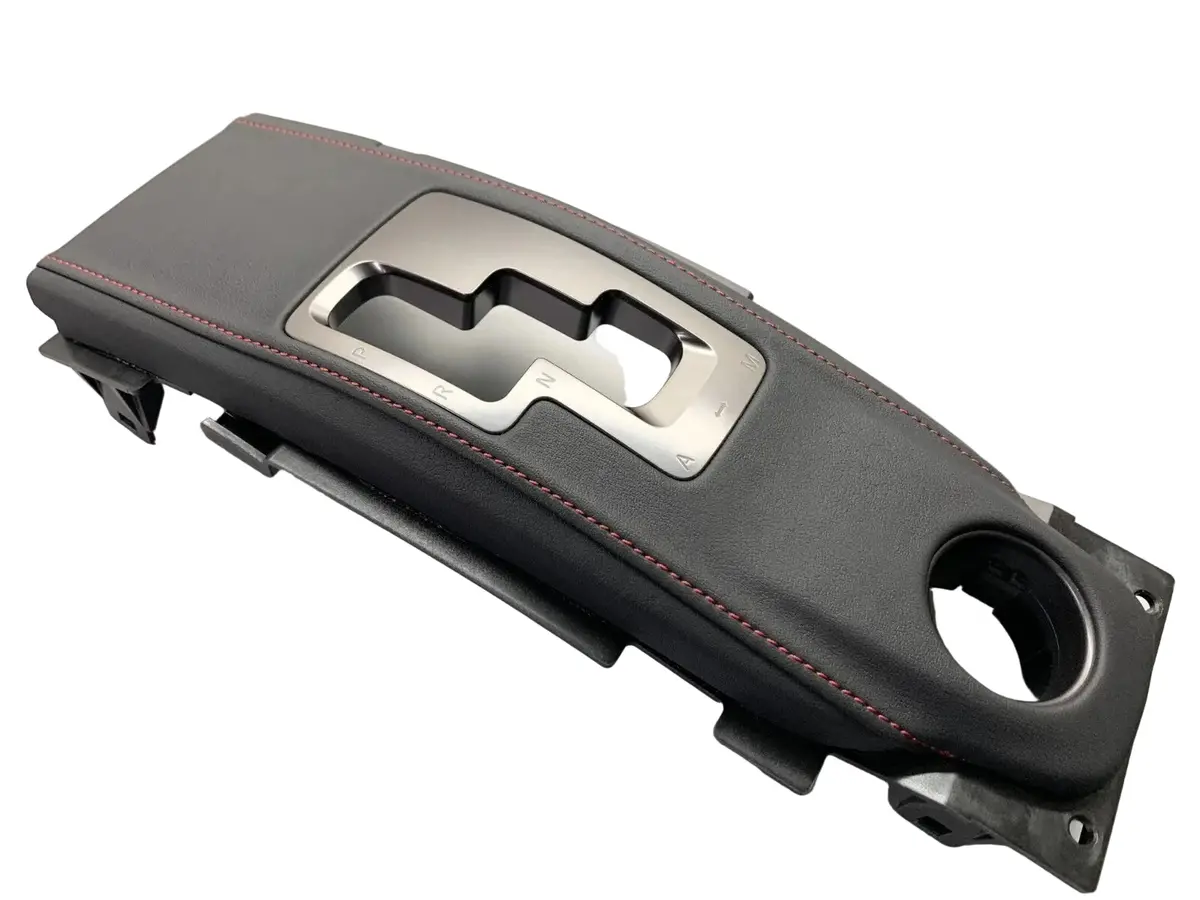 Genuine Nissan Nismo Edition My14 Center Console Gear Shifter Surround Finisher (Red Stitching) Fits Nissan R35 Gtr (07-16) 1