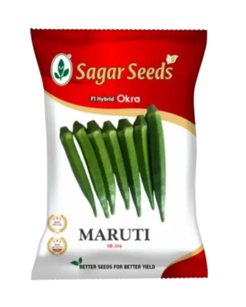 Sagar Maruti F1 Bhendi Seeds – High Yield, Early Maturity, Sucking Pest & Yvmv Resistant 1