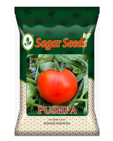 Sagar Pushpa F1 Tomato Seeds- High Yield, Firm Fruits, Determinate Plant 1