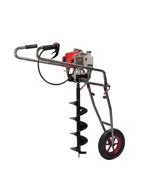 Svvas Samrat Earth Auger With Foldable Trolley With 20 Cm (8Inch) Bit 68Cc (Seat68) 1