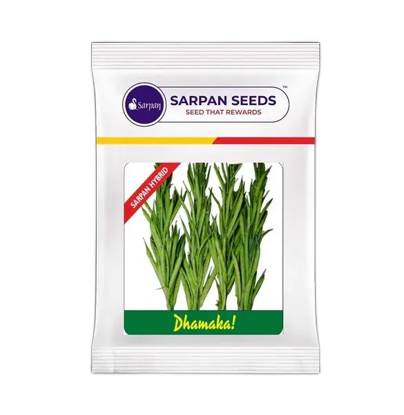 Sarpan Dhamaka Cluster Bean Seeds – High-Yield, Dark Green, 14–15 Cm Long 1