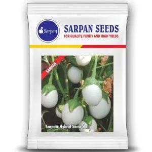 Sarpan Snow Ball Hybrid Brinjal Seeds – High Yield & Quality 1
