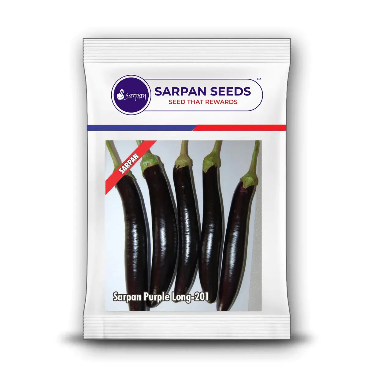 Sarpan Purple Brinjal Long - 201 (Seeds) 1