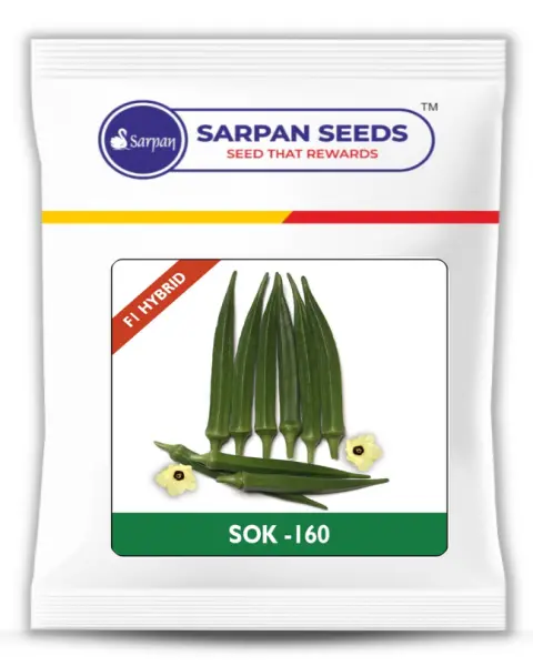 Sarpan Sok-160 (F1 Hybrid) Bhendi Seeds 1