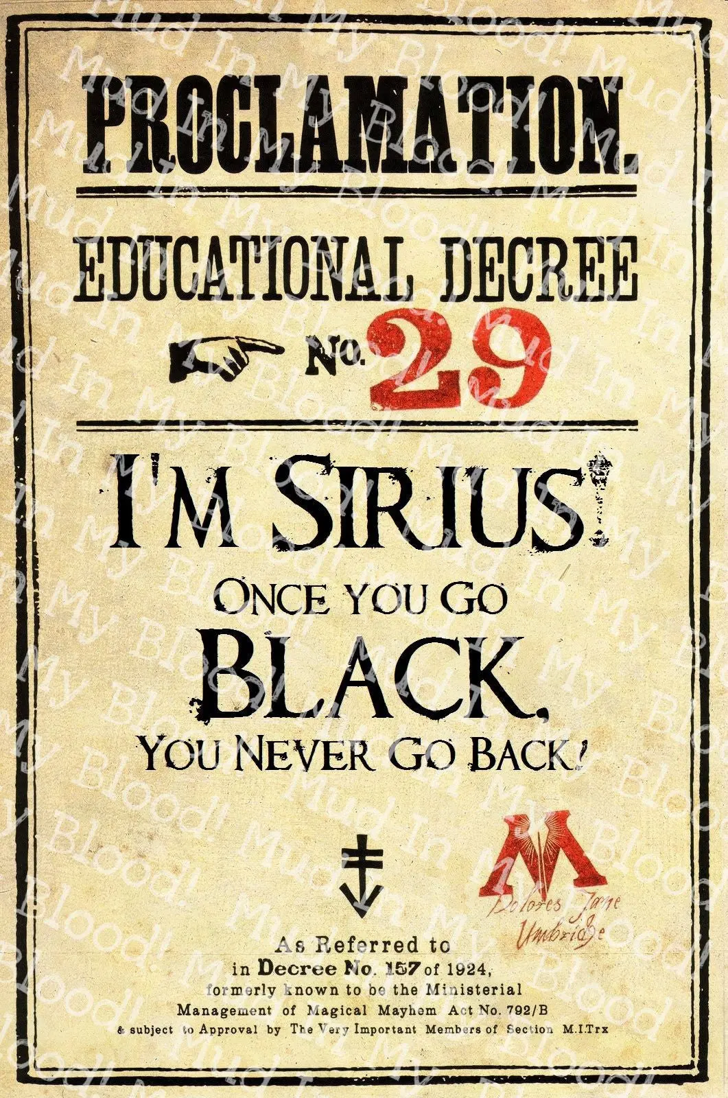 Once You Go Black Decree Poster 1
