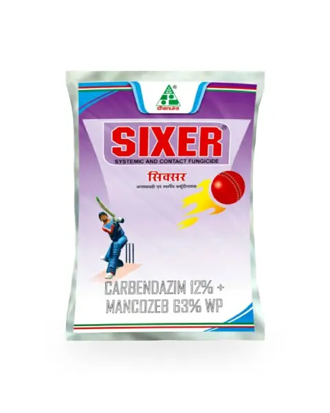 Sixer Fungicide (Carbendazim 12%+ Mancozeb 63% Wp) By Dhanuka 1
