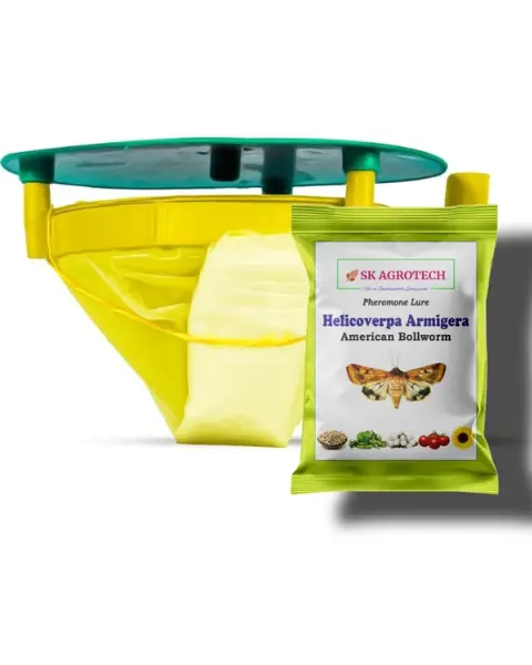 Sk Agrotech Helicoverpa Armigera Pheromone Lure & Funnel Trap 1