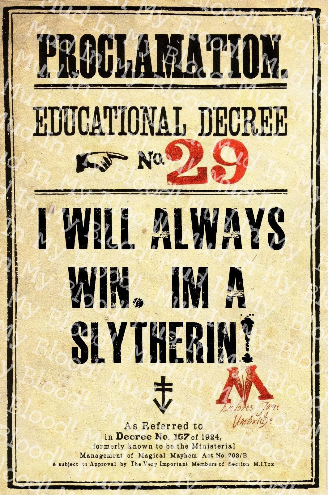 Snake House Pride Decree Posters 1