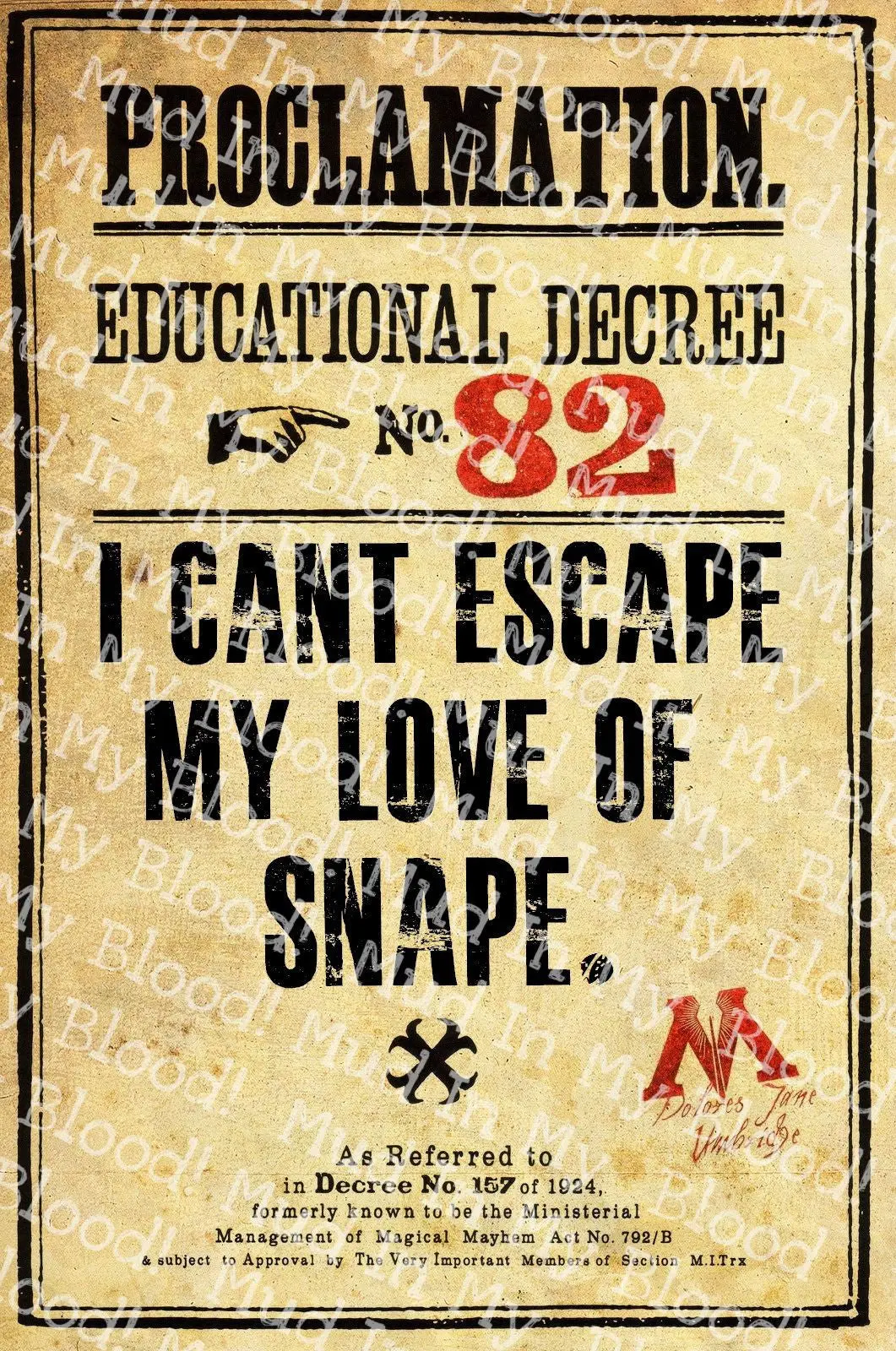 I Cant Escape My Love Decree Poster 1