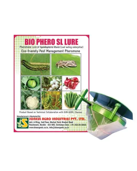 Sonkul Bio Phero Sl Lure (Leaf-Eating Caterpillar) With Funnel Trap Set Combo 1