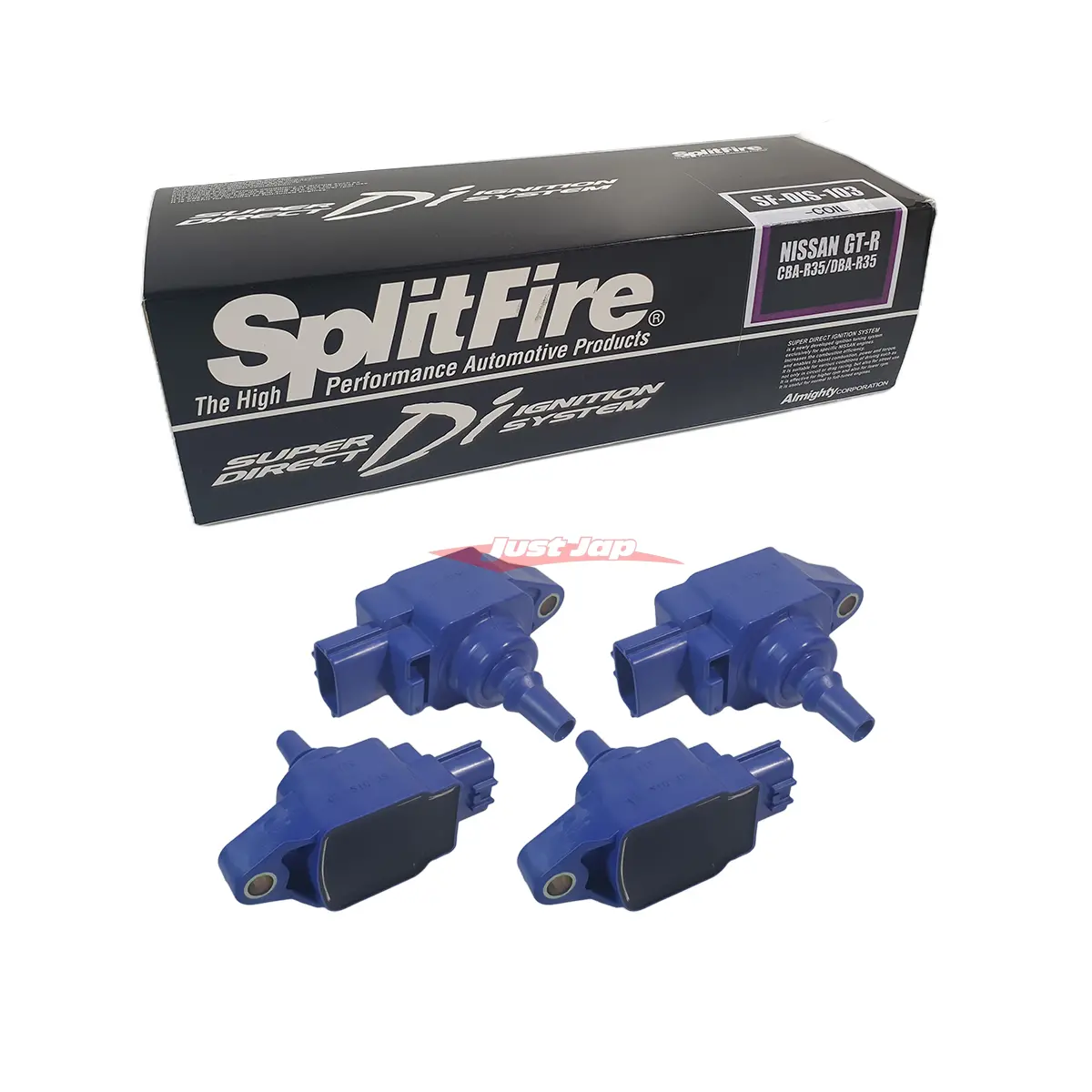 Splitfire Direct Ignition Coil Pack Conversion Set Fits Nissan R35 Gtr Vr38dett (Dis-103) - 4 Cylinder Set (No Stalks) 1