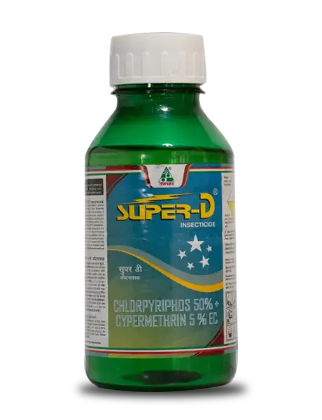 Super D Insecticide (Chlorpyrifos 50% + Cypermethrin 05% Ec) - Broad Spectrum Control 1