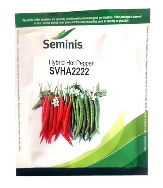 Svha2222 Hybrid Chilli Seeds - Dark Green To Red Chilli With High Pungency 1