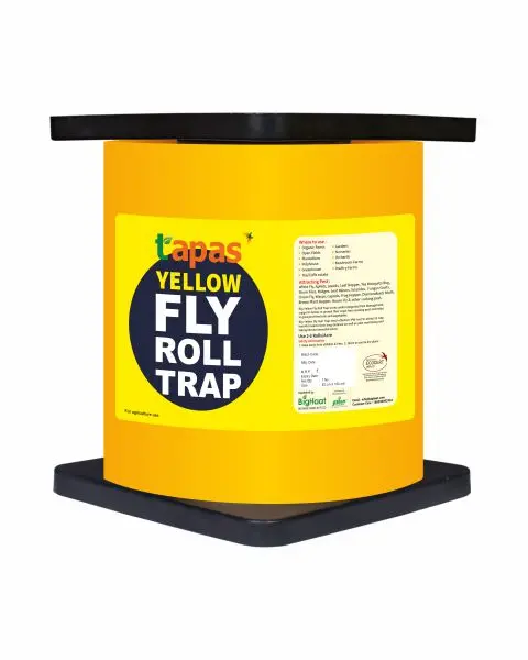 Yellow Sticky Roll- 15Cm×100M Sticky Trap For Insects (Whitefly, Aphids & Fruit Fly) Ipm Suitable | Tapas 1