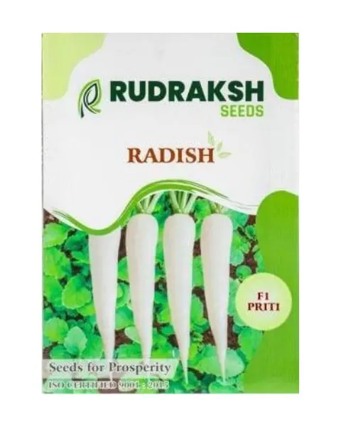 Rudraksh F1 Priti Radish- Pure White, Smooth, Hair-Free Roots 1