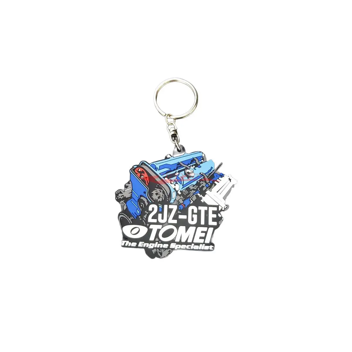 Tomei Silicone Rubber Key Chain Fits 2Jz-Gte 1