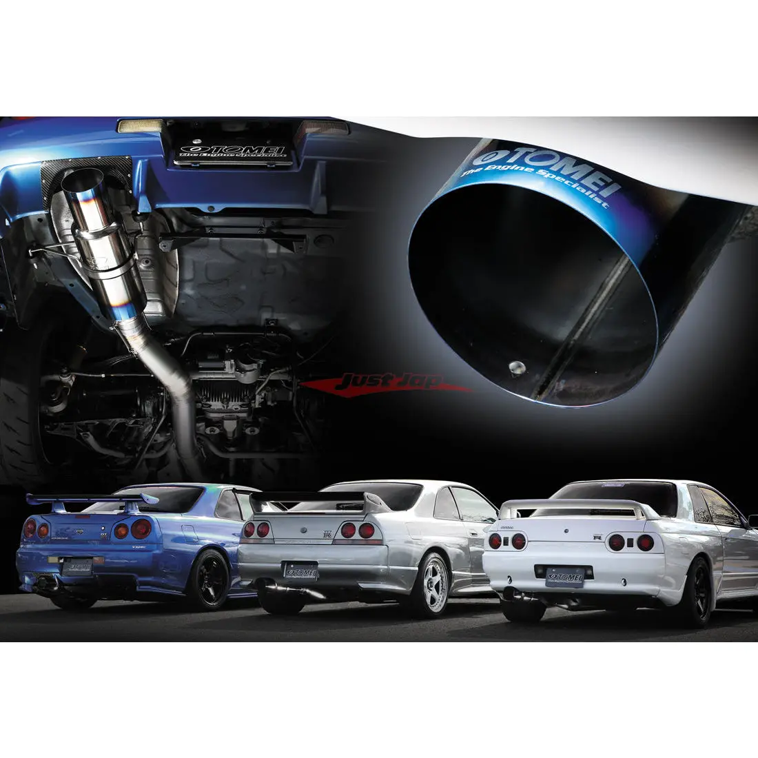Tomei Ti Racing V2 Titanium Cat Back Exhaust System Fits Nissan Skyline R34 Gtr Rb26dett 1