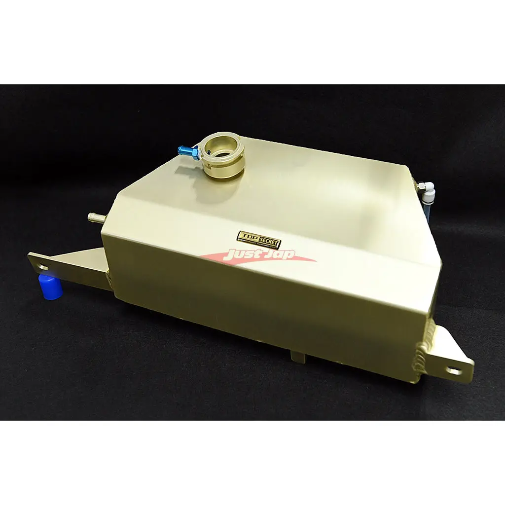 Top Secret Aluminium Coolant Reserve Tank (Spl Gold Version) Fits Nissan R35 Gtr 2007- 1