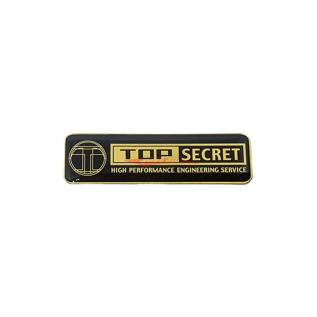 Top Secret Aluminium Emblem (57X16x2mm) 1
