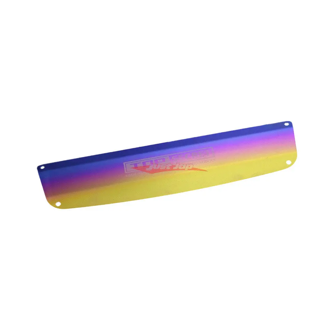 Top Secret Engine Cover Titanium Plate (Blue Gold Gradation) Fits Nissan R35 Gtr 1