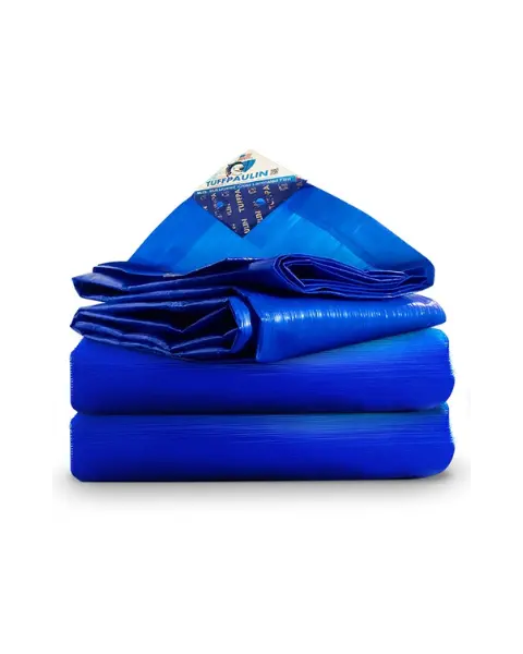 Tuffpaulin 3.05 M X 2.44 M (10Ft X 8Ft) 120 Gsm Blue Tarpaulin-Tirpal 1