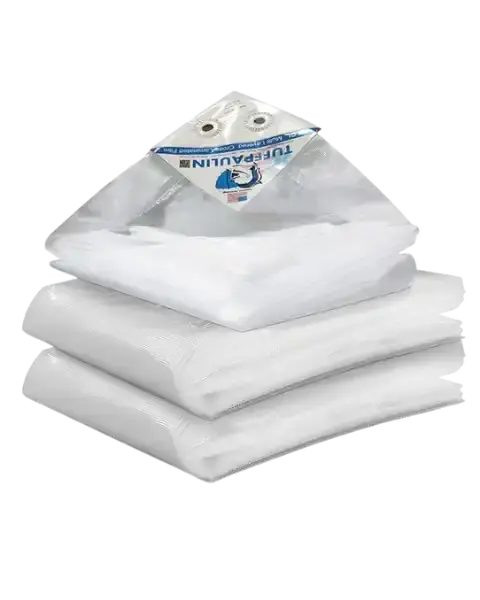 Tuffpaulin 4.57 M X 3.66 M (15Ft X 12Ft) 250 Gsm Silver Tarpaulin-Tirpal 1