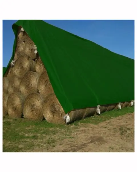 Tuffpaulin 12.19 M X 9.14 M (40Ft X 30Ft) 150 Gsm Green Hay Covers Heavy Duty Tarpaulin-Tirpal 1