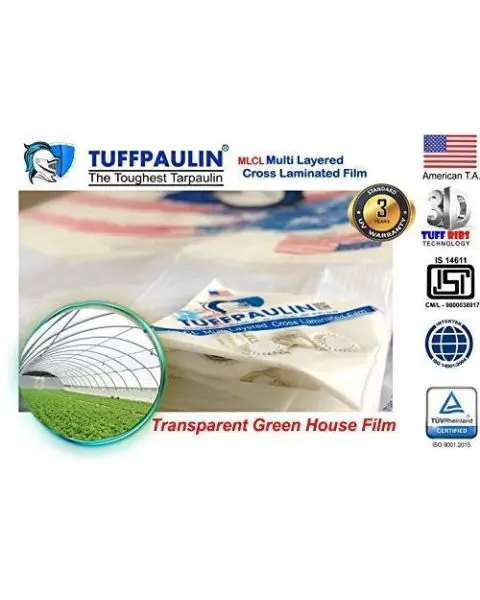 Tuffpaulin 12.19 M X 9.14 M (40Ft X 30Ft) 150 Gsm Transparent Hay Covers Heavy Duty Tarpaulin-Tirpal 1
