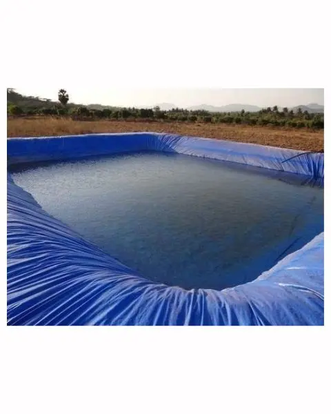 Tuffpaulin 12.19 M X 12.19 M (40Ft X 40Ft) 150 Gsm Blue Pond Liner Tarpaulin-Tirpal 1